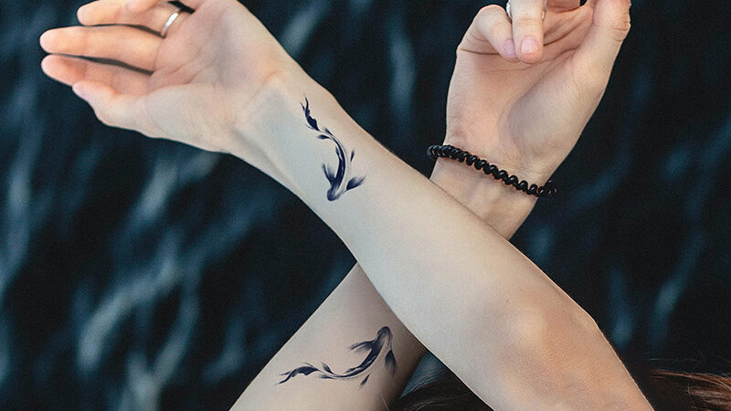 yin yang fish tattoos