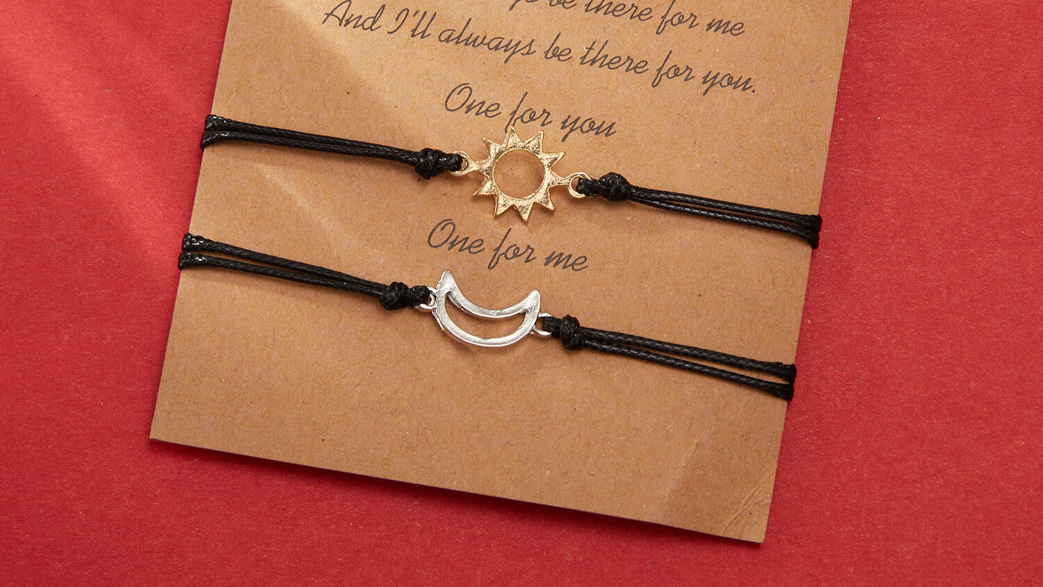 sun and moon yin yang charm bracelet