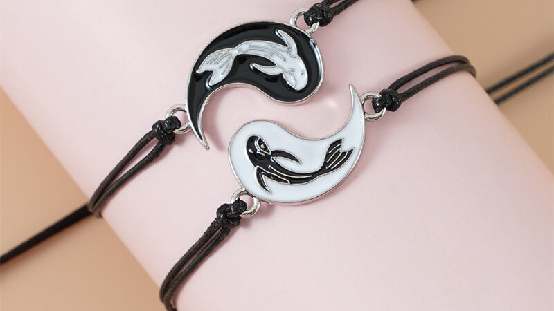 yin yang koi fish couples bracelet