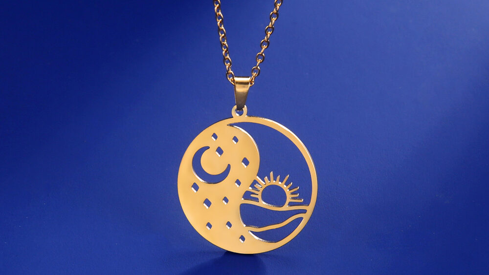 yin yang sun and moon necklace