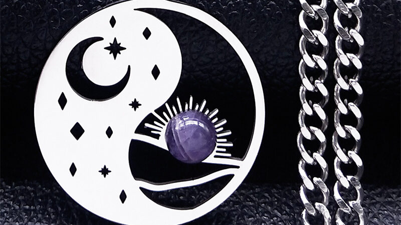 yin yang sun and moon necklace